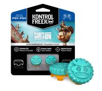 KontrolFreek Saints Row Performance Thumbsticks para Playstation 5 (PS5) y Playstation 4 (PS4) | 2 Mid Rise, Hybrid