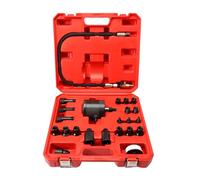 Konuooer 23ps Herramienta vibración Aire para Extractor inyector Diesel inyectores neumáticos para Motores diésel con 19 adaptadores Martillo Extractor Manguera de extensión y Conectores EU US