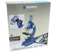 Konus Microscopio Konustudy-4 con adaptador para smartphone 150x-450x-900x
