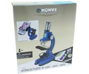 Konus Microscopio Konustudy-4 con adaptador para smartphone 150x-450x-900x
