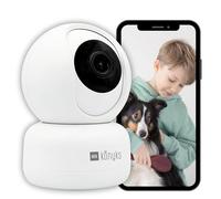 Konyks Cámara vigilancia interior Camini 2 — detección mov/son sirena, notif. móvil, visión nocturna