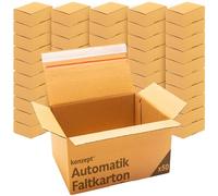 Konzept 11 - Cajas de Envío 30x20x15cm Set de 50 unid. Cajas plegables con tapa autoadhesiva, Cajas pequeñas para enviar, Tamaño estándar DHL Paquete S. Varios tamaños.