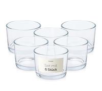 Konzept 11 - Juego de 6 tarros para velas de 150 ml, vacíos, ideales para velas perfumadas, fundición de cera y creaciones individuales de velas