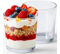 KONZEPT Juego de 12 vasos de postre pequeños de 180 ml, diseño clásico, aptos para lavavajillas, ligeros y compactos, ideales para postres, helados, mousses y aperitivos, calidad europea