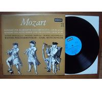 Konzert für Klarinette und Orchester KV 622 und Konzert für Flöte, Harfe und Orchester KV 299. Alfred Prinz, Werner Tripp, Hubert Jelinek, Karl Münchinger Stereo