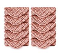 Koo-dib Muselinas Bebe Algodon - Set Regalo Toalla Bebe Recien Nacido 30x30 cm - Muselina Gasas para Bebes Suaves y Absorbentes para Lactancia y Mimuselina (Set de 10 muselinas)