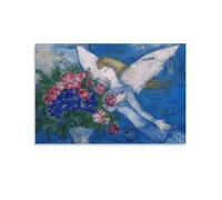 KOOHTAA Póster de Marc Chagall de Los Ángeles Azules para colgar en lienzo, póster decorativo para pared, decoración moderna, 30 x 45 cm