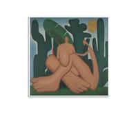 KOOHTAA Tarsila Do Amaral - Póster artístico de antropofagia para colgar en lienzo, póster decorativo para pared, decoración moderna, 60 x 60 cm