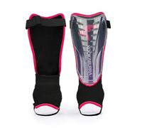 Kookaburra Octane - Espinilleras de Hockey Morado/Rosa | Protección de disco de tobillo, respaldo de espuma de 5 mm, correa superior ajustable, entrenamiento y juego de combinación