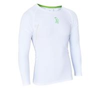 KOOKABURRA Unisex's KB Compression Power Cricket Skin Fit Top Blanco, pequeño