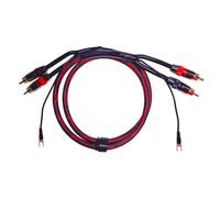 KOOKFJLLZ Cable RCA con cable de tierra para tocadiscos, 3.3 pies, 18 AWG, OFC trenzado 2RCA macho, conectores chapados en oro para preamplificador, reproductor de discos, mezclador de DJ