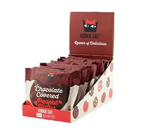 Kookie Cat Mantequilla de Cacahuete Cubierta de Chocolate-Galletas Veganas Envueltas Individualmente, Sin Gluten, Sin Soja, Biológicas y Orgánicas, Anacardos y Avena-Paquete Múltiple de 12 x 50 g