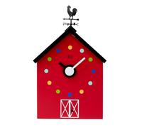 KOOKOO RedBarn Grande, Reloj de Granja con 12 Sonidos de Animales, un Gallo y una Veleta giratoria