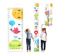 KooKooBaby Tabla de crecimiento para niños para pared - 82 x 7.9 pulgadas, tabla de altura extraíble de lona de alta calidad para niños, medición de altura para niños y bebés, tabla de pared de altura
