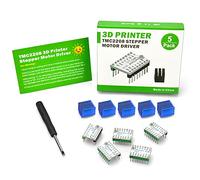 KOOKYE 3D Printer Stepper Motor Driver TMC2208 Stepstick Stepper Motor Driver Module Carrier UART Model with Heat Sink Screwdriver for 3D Printer Controller Boards Ramps1.4 MKS Gen, 5 Pcs