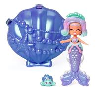 KOOKYLOOS MERMAID STARLIGHT FANTASY - 2 en 1: Elegante muñeca y sirena con estilo, 1 muñeco, cola de sirena desmontable, traje y zapatos, animales marinos, accesorios, bolso concha para jugar y llevar