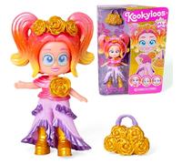 KOOKYLOOS Serie Golden Gala Rose, Muñeca Coleccionable de la Serie Golden Gala, Contiene la muñeca Rose, 1 Bolso, Ropa y Zapatos de Moda y 1 Accesorio, 1 muñeca, 3 Caras Diferentes