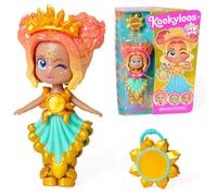 KOOKYLOOS Serie Golden Gala Sunny, Muñeca Coleccionable de la Serie Golden Gala, Contiene la muñeca Sunny, 1 Bolso, Ropa y Zapatos de Moda y 1 Accesorio, 1 muñeca, 3 Caras Diferentes