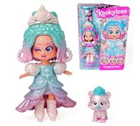 KOOKYLOOS Serie Princess, Crystal Dream -Muñeca Coleccionable de la Serie Princess.Contiene muñeca,Conjunto de Ropa y Zapatos de temática Princesa,Accesorio y Mascota.¡1 muñeca, 3 Caras Diferentes!