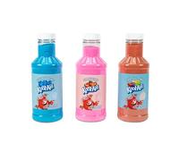 Kool-Aid - Kit de algodón para fiesta de azúcar, 3 unidades, frambuesa azul, fresa, ponche tropical, botellas de 3 a 16 onzas de mezcla de azúcar de algodón y azúcar