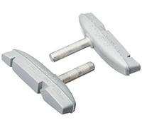 Kool Stop Bremsschuh 'Eagle 2' SB-verpackt, für Cantilever, Auf Karte zu 2 Stück, Steckbefestigung, Grau