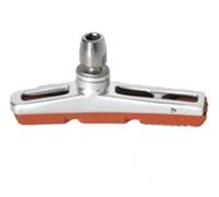 KOOL STOP Bremsschuh 'V2' SB-verpackt, für V-Brake, Karte à 2 Stück, V-Pin-Halterung, austauschbare Bremsbeläge, Schraubbefestigung, Dual Compound, mit V2 Halterung