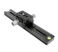 Koolehaoda 240mm Placa de liberación rápida de Metal de Deslizamiento nodal de riel, Soporte de cámara de Cola de Milano Doble con Abrazadera de Doble Cara, Compatible con Arca-Swiss (LCB-24R)