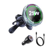 Koolehaoda 25W Cargador Inalambrico Coche Magnético para mag-Safe