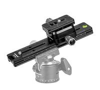 koolehaoda Abrazadera de liberación rápida de Metal de Deslizamiento nodal de riel Profesional de 180 mm, Soporte de cámara de Cola de Milano Doble con Abrazadera de Doble Cara(LCB-18R)