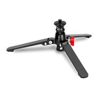 Koolehaoda Mini Trípode Todo el Metal Trípode de Mesa,Universal Monopie Soporte Base con Tornillo de 3/8" para Cámara Réflex Digital Monopié de Cabeza Esférica. Carga Máxima 15kg