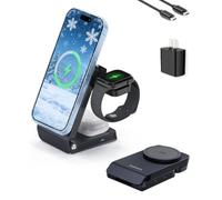 Koolehaoda Qi2.2 25W 3 en 1 Cargador Inalámbrico Rápida for Apple mag-Safe