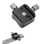 koolehaoda QR-50B - Abrazadera de placa de liberación rápida, adaptador de abrazadera doble compatible con Arca Swiss Plate RRS Rail Plate Nodal Slide Subtend