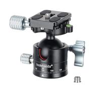 Koolehaoda Rótula de Trípode, 36MM Cabezal de Bola Metálica Ballhead 360° Giratoria Panorámica con 1/4” Plato de Liberación Rápida para Cámaras DSLR Trípodes Monopies Deslizador, Carga Máxima 15kg