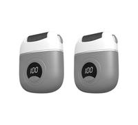 Koolenry 2 Piezas de Amoladora de Pies Eléctrica, Herramienta Portátil para el Cuidado de los Pies para Eliminar Callos en el Hogar