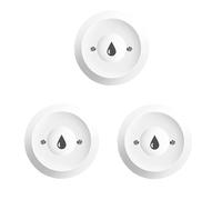 Koolenry 3 Sensores de Agua ZigBee para Tuya, Detector de Fugas, Alarmas de Inundación, Control de Vida Inteligente, Necesita Puerta de Enlace ZigBee.