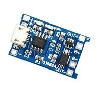 Koolenry 50 Unidades/Lote de Módulo de Placa de Carga de Batería de Iones de Litio con Interfaz USB Micro-Tipo de 5 V y 1 A, Protección de Carga 2 en 1.