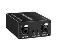 Koolenry Aislador de Audio XLR de 2 Canales. Filtro Reductor de Ruido Que Elimina el Ruido Actual. Aisladores de Audio para Mezclador XLR de 6,5 Canales.