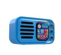 Koolenry Altavoces Bluetooth Inalámbricos de Alta Fidelidad, Retro, Portátiles, con Pantalla Táctil, Radio FM, Subwoofer, Despertador, Visualización de Letras, D