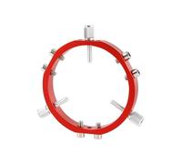 Koolenry Anillos de Bloqueo para Guía de Astrofotografía de 3 Puntos para de Telescopio, Puntero Buscador de 90 mm, Color Rojo