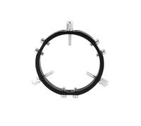 Koolenry Anillos de Bloqueo para Guía de Astrofotografía de 3 Puntos para de Telescopio, Puntero Buscador de 100 mm, Color Negro
