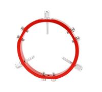 Koolenry Anillos de Bloqueo para Guía de Astrofotografía de 3 Puntos para de Telescopio, Puntero Buscador de 110 mm, Color Rojo