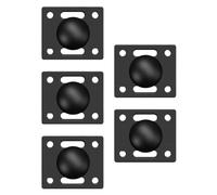 Koolenry Base de Rótula de 1 Pulgada y 25 mm con Soporte de Placa Esférica Cuadrada, Soporte de Pantalla de Control Industrial con Brazo de Doble Casquillo.