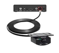 Koolenry Cable Control Volumen para Amplificador Automóvil con Perilla Graves Estéreo, Cable Regulador Ganancia para Montaje en Tablero Instrumentos para Amplificador Audio 5 M y 4
