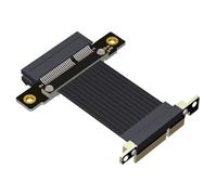 Koolenry Cable de Extensión PCI-e X4 A X4, Adaptador Conversor Extensor PCI Express, Compatible con Tarjeta de Red SSD, Tarjeta USB, 20 cm