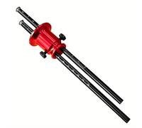 Koolenry Calibrador de Rueda de Doble Cabezal, Herramienta de Dibujo de Líneas Paralelas de Aluminio, Regla de Trazado para Carpintería con Escala en Pulgadas y mm B