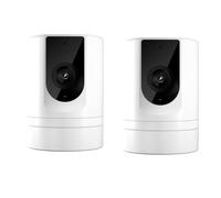 Koolenry Cámara de Seguridad para Interiores de 2 Piezas 1080P, Cámara para Mascotas, Aplicación Ease Life, Intercomunicador de Voz, Cámara Plegable para Bebés para Seguridad del Hogar
