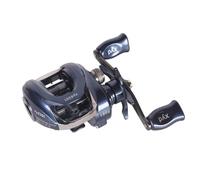 Koolenry Carrete de Pesca con Relación de Transmisión 7.2:1, de Freno Doble, Carrete de Baitcasting, Resistente Al Agua y Antioxidante, Carrete de Pesca Derecho.