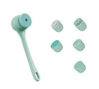 Koolenry Cepillo de Baño Eléctrico con, 5 Cabezales Intercambiables, Exfoliante Corporal para Limpieza Profunda y Masaje Exfoliante.