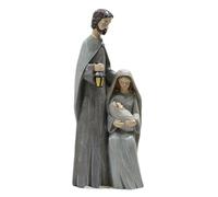 Koolenry Colección de Figuras y Estatuas, Adornos para Belén, Decoración del Hogar, Manualidades, Regalo de Pascua, Color Gris