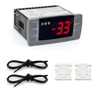Koolenry Compatible con Controladores de Temperatura XR06CX-4N1F1, Termostato Digital Programable de 120 V/50-60 Hz, Apto para Congeladores Comerciales.